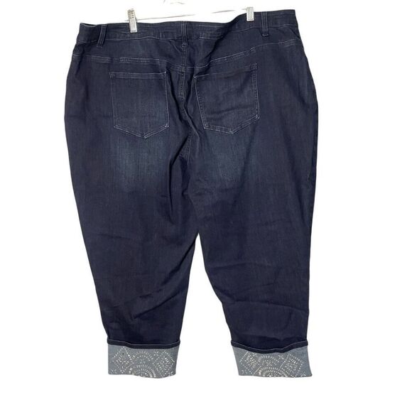 NWOT Catherines Women's Plus Size Shimmer Cuff Jean Size 26W - Picture 4 of 4